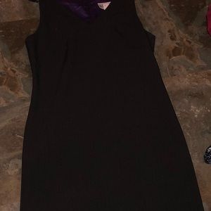 Black Dress With Split In Back